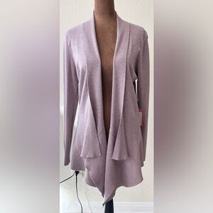 Dreamers By Debut Waterfall Cardigan in Lavender